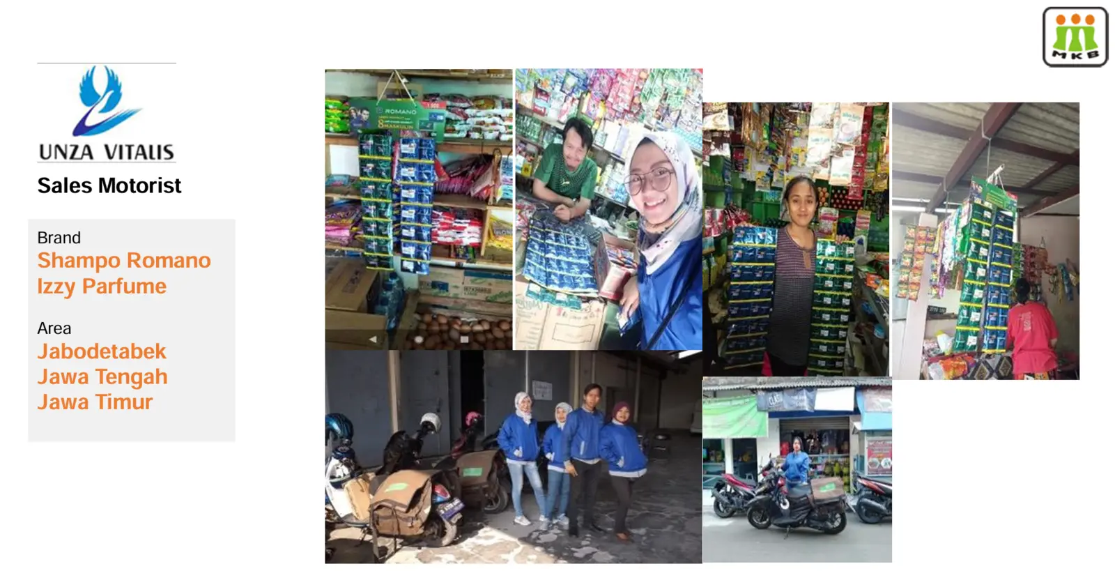 Overview proyek Unza Vitalis — Sales Motorist